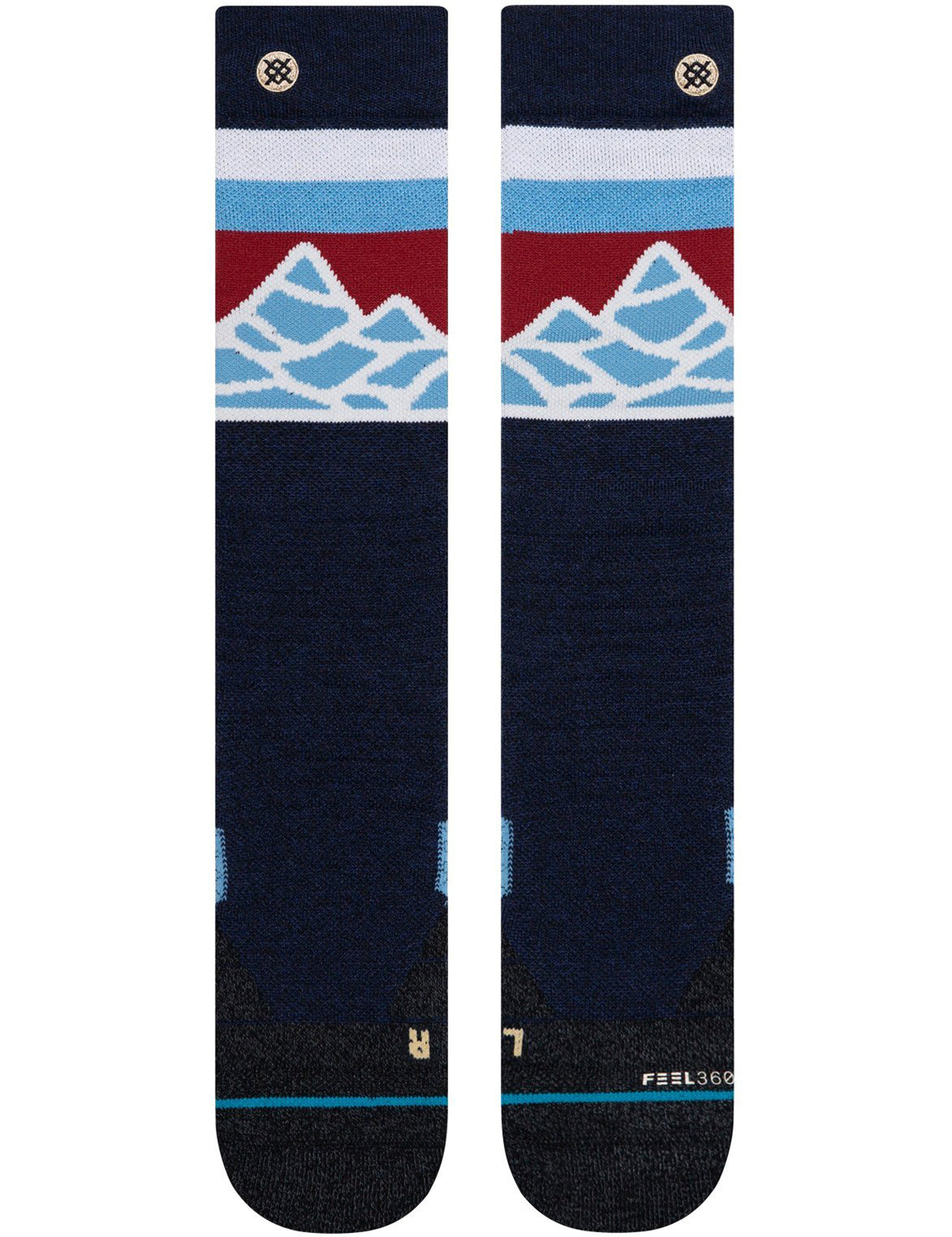 Stance Spillway Snow Socks in Navy