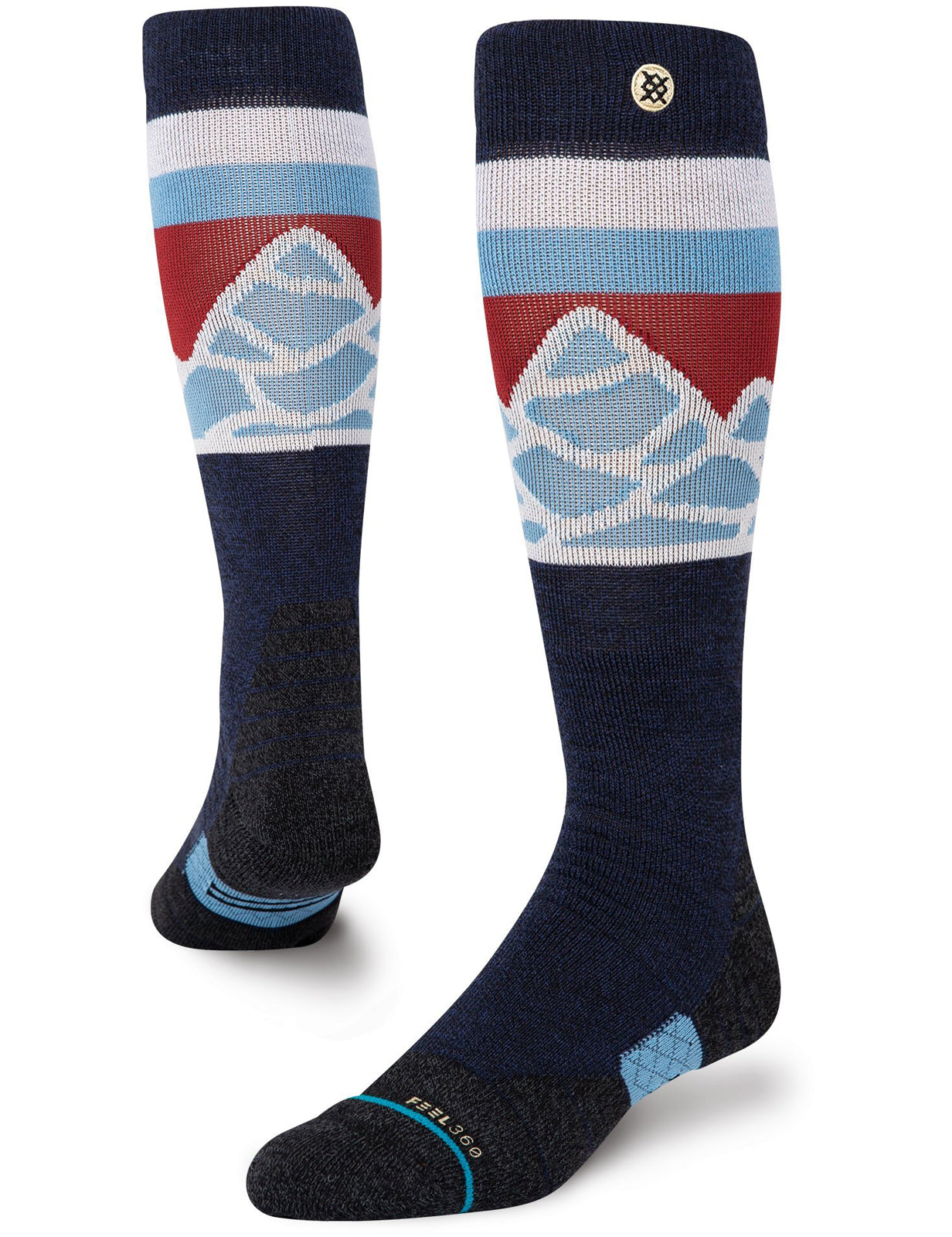 Stance Spillway Snow Socks in Navy