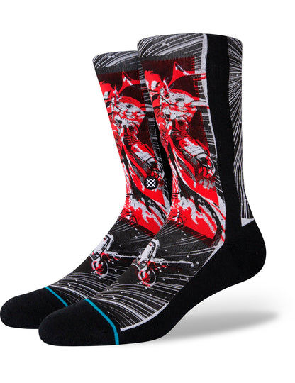 Stance Manga Mando Star Wars Crew Socks in Black