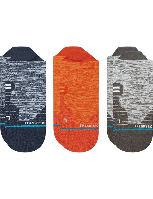 Lot de 3 paires de chaussettes invisibles Stance Tectonic en multicolore