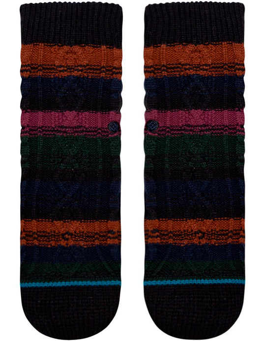 Stance Toasted Slipper Socks in Black