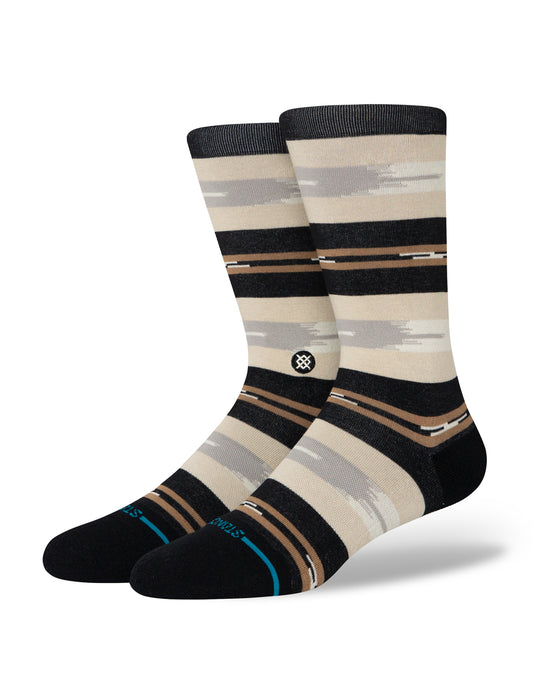 Stance Trail Bound Crew Socks in Black