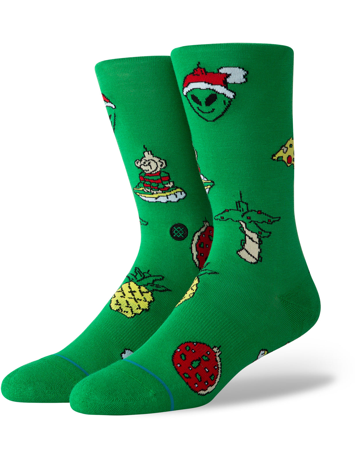 Stance Xmas Ornaments Crew Socks in Green