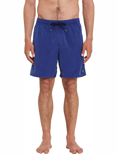 Volcom Center Trunk 17 Elasticated Boardshorts in Blueprint