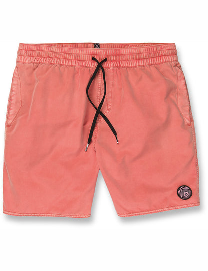 Volcom Center Trunk 17 Elasticated Boardshorts in Living Coral