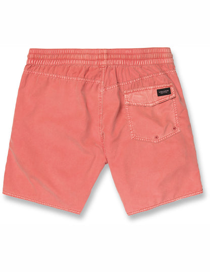 Volcom Center Trunk 17 Elasticated Boardshorts in Living Coral