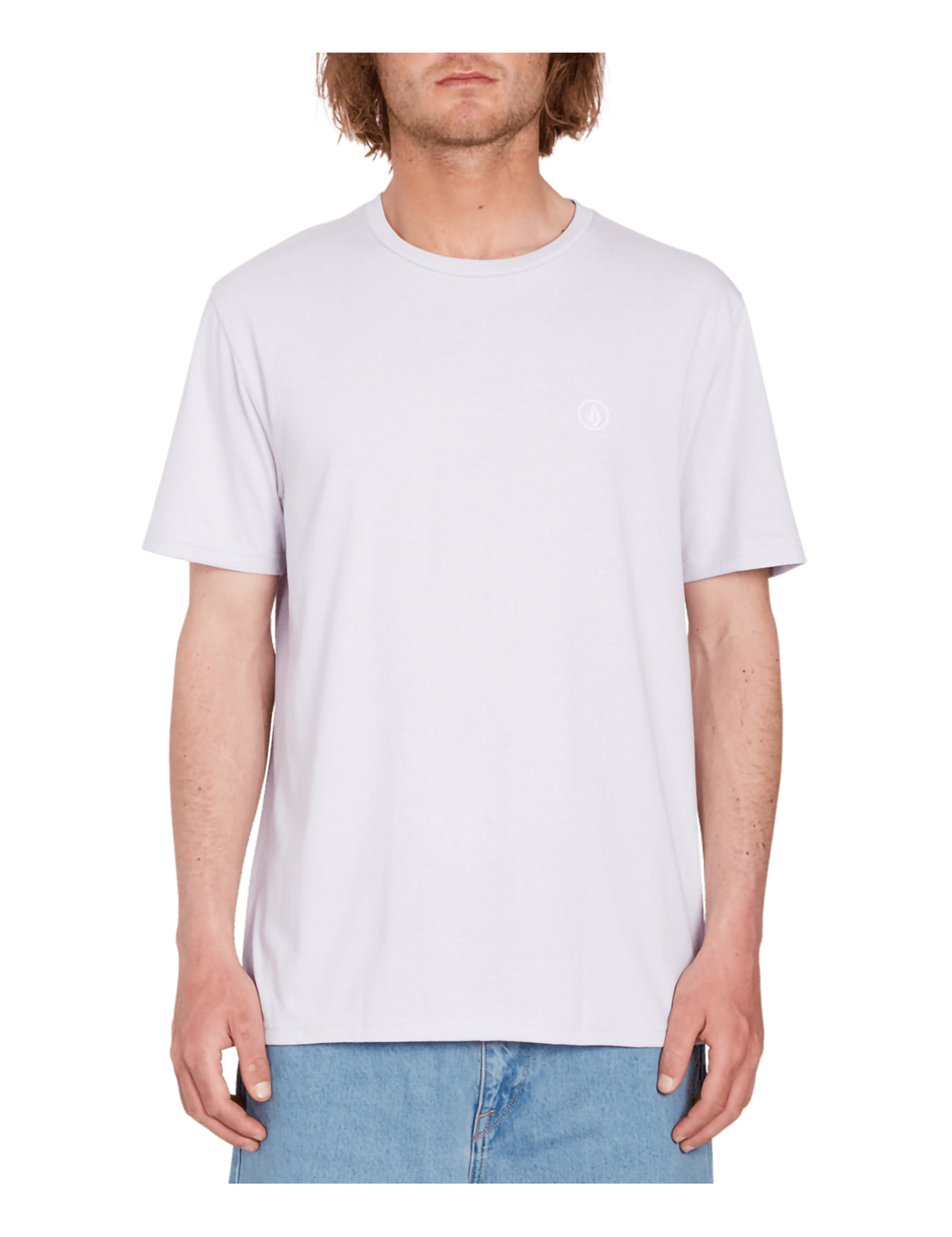 Volcom Circle Blanks Heather Short Sleeve T-Shirt in Light Orchid