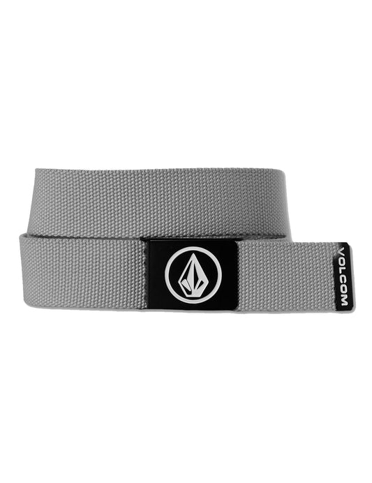 Volcom Circle Web Webbing Belt in Heather Grey