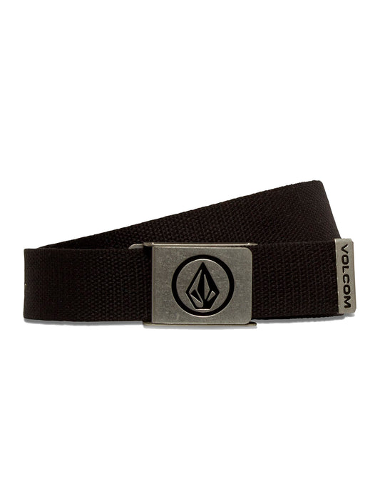 Volcom Circle Webbing Belt in Black