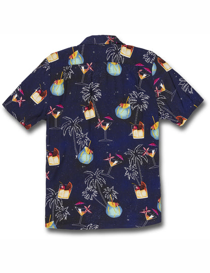 Volcom Cosmic Vaca Short Sleeve Shirt in Blueprint