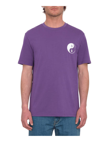 Volcom Counterbalance Short Sleeve T-Shirt in Deep Purple