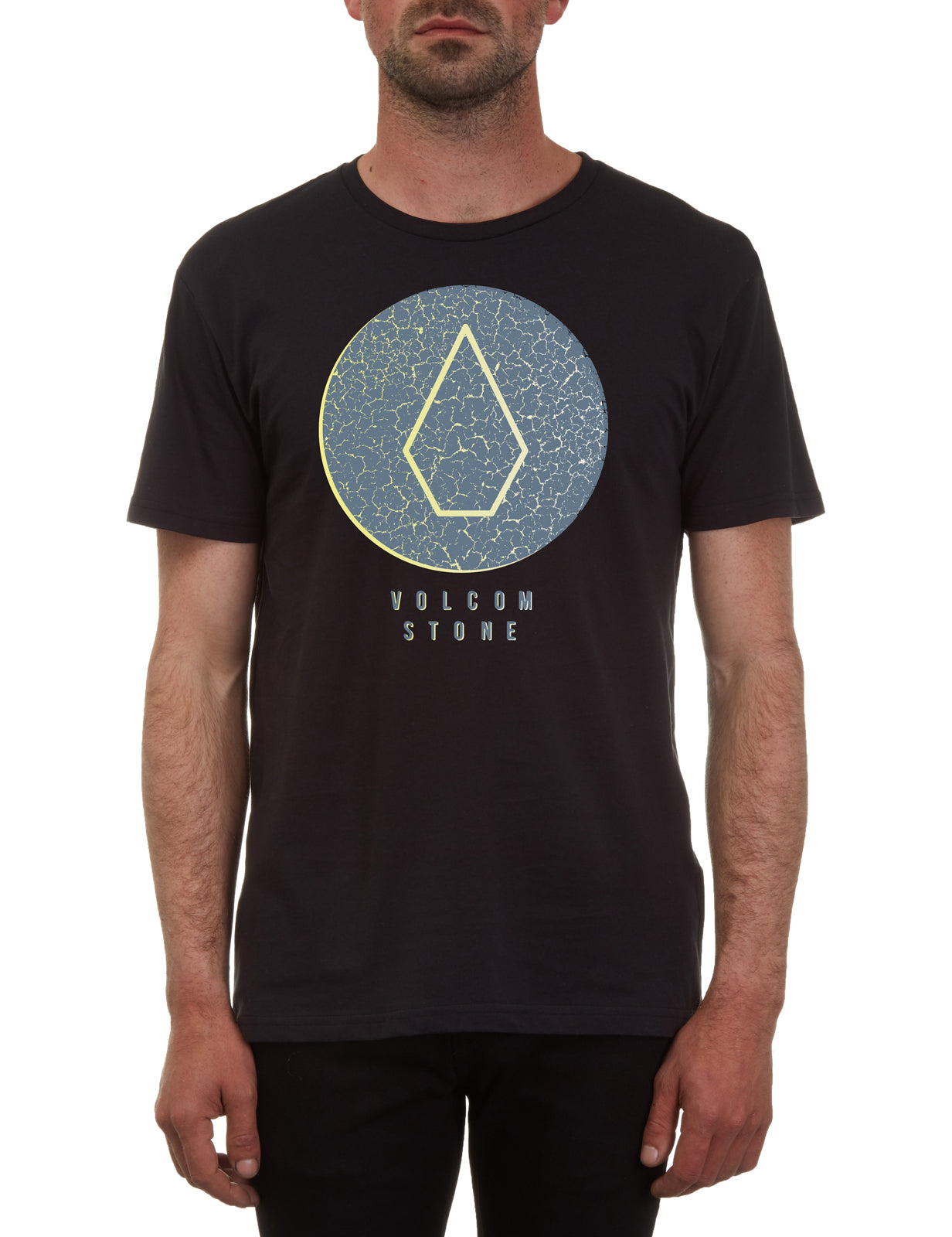 Volcom Cracked Short Sleeve T-Shirt in Black