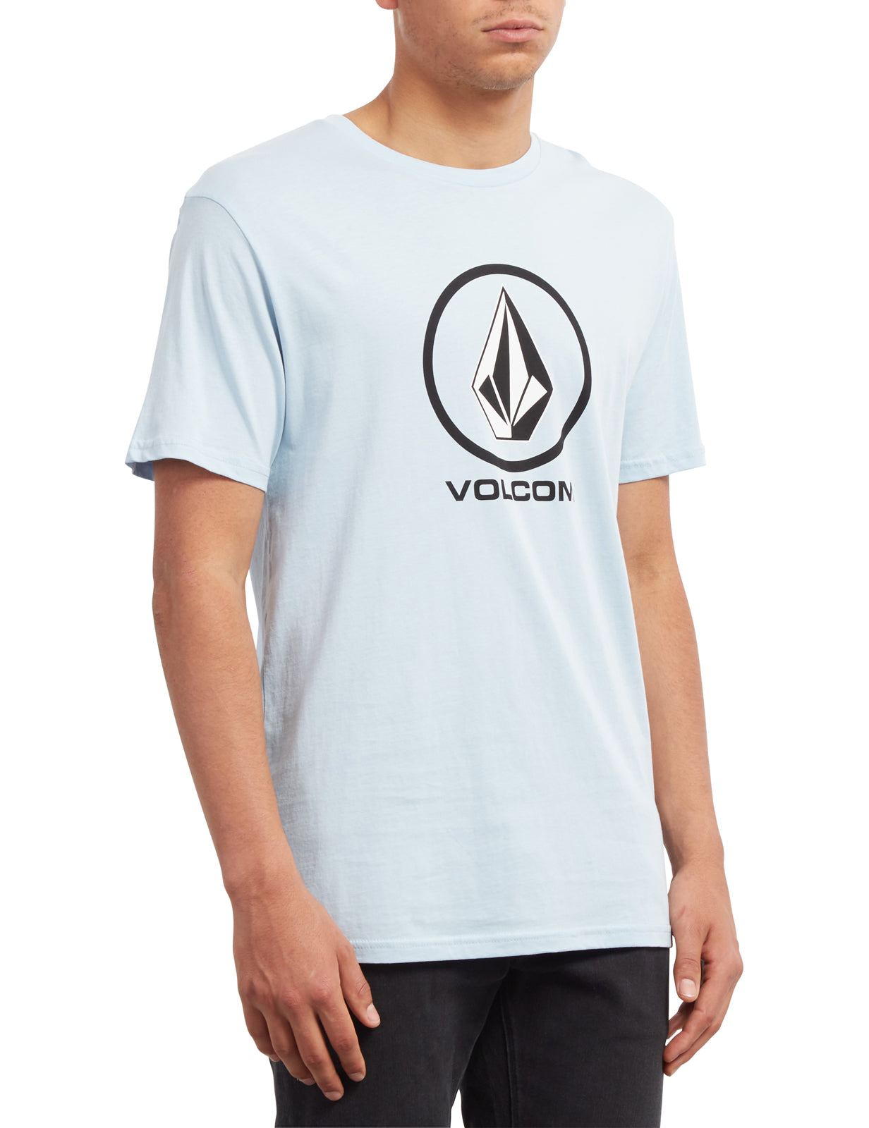 Volcom Crisp Stone Short Sleeve T-Shirt in Arctic Blue