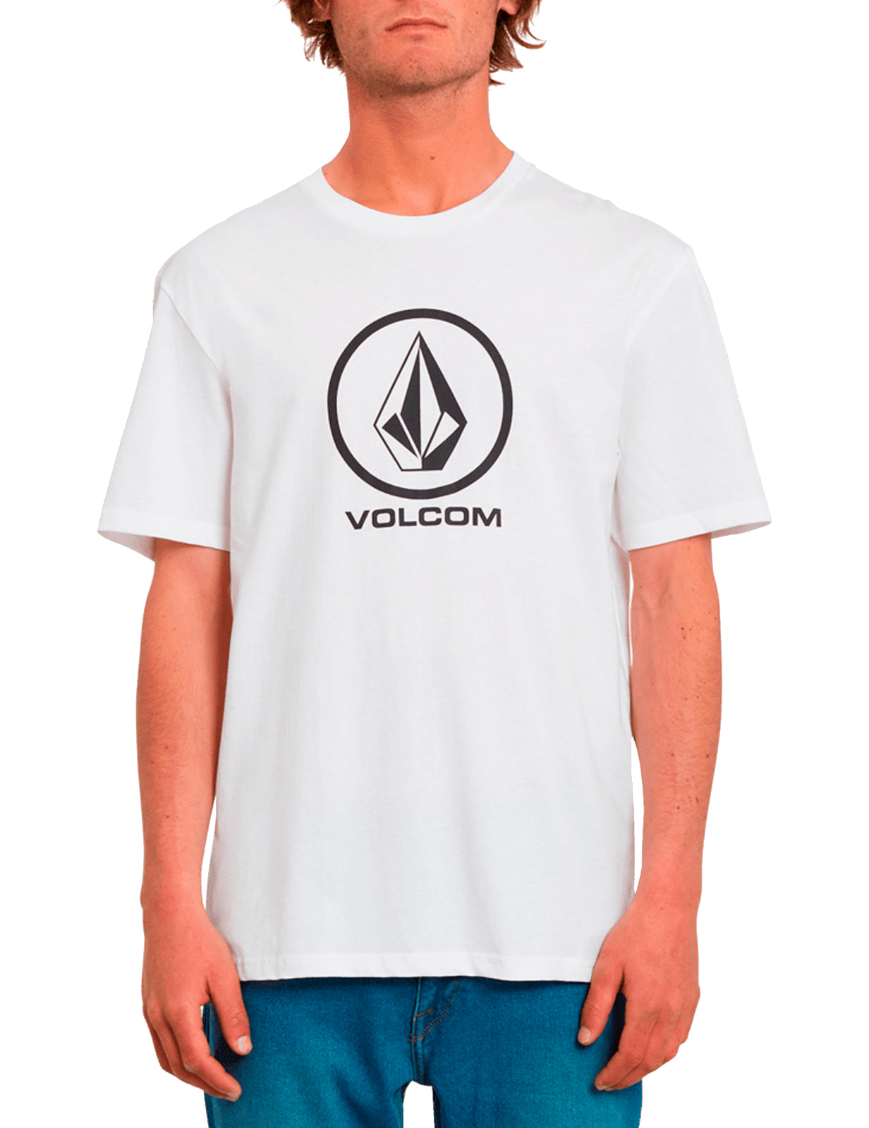 Volcom Crisp Stone Short Sleeve T-Shirt in White