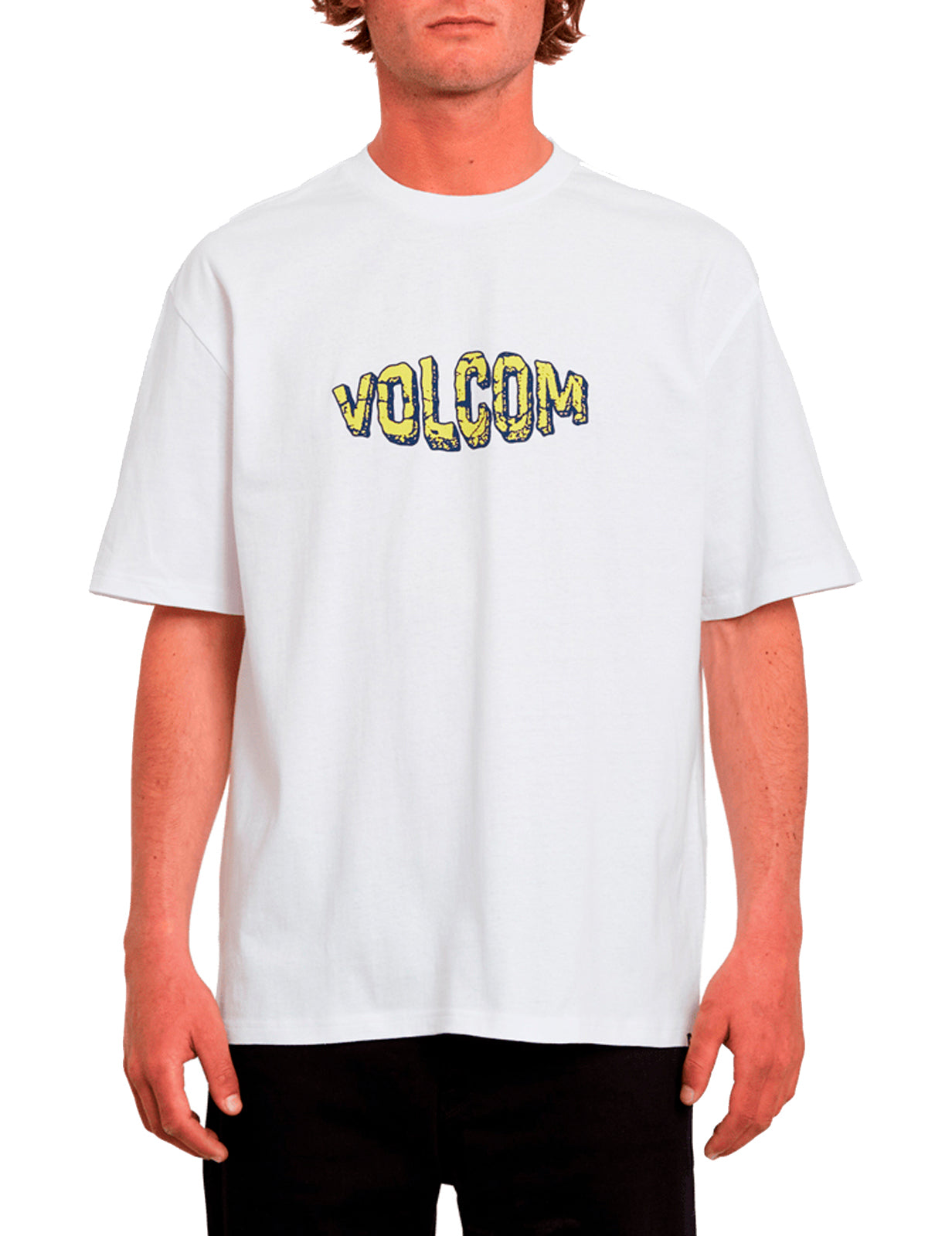 Volcom Crusher Loose Fit Short Sleeve T-Shirt in White