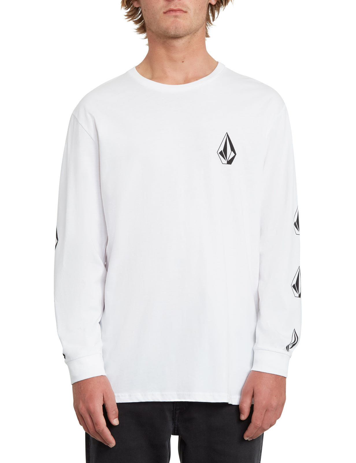 Volcom Deadly Stone Long Sleeve T-Shirt in White