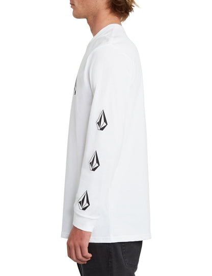 Volcom Deadly Stone Long Sleeve T-Shirt in White