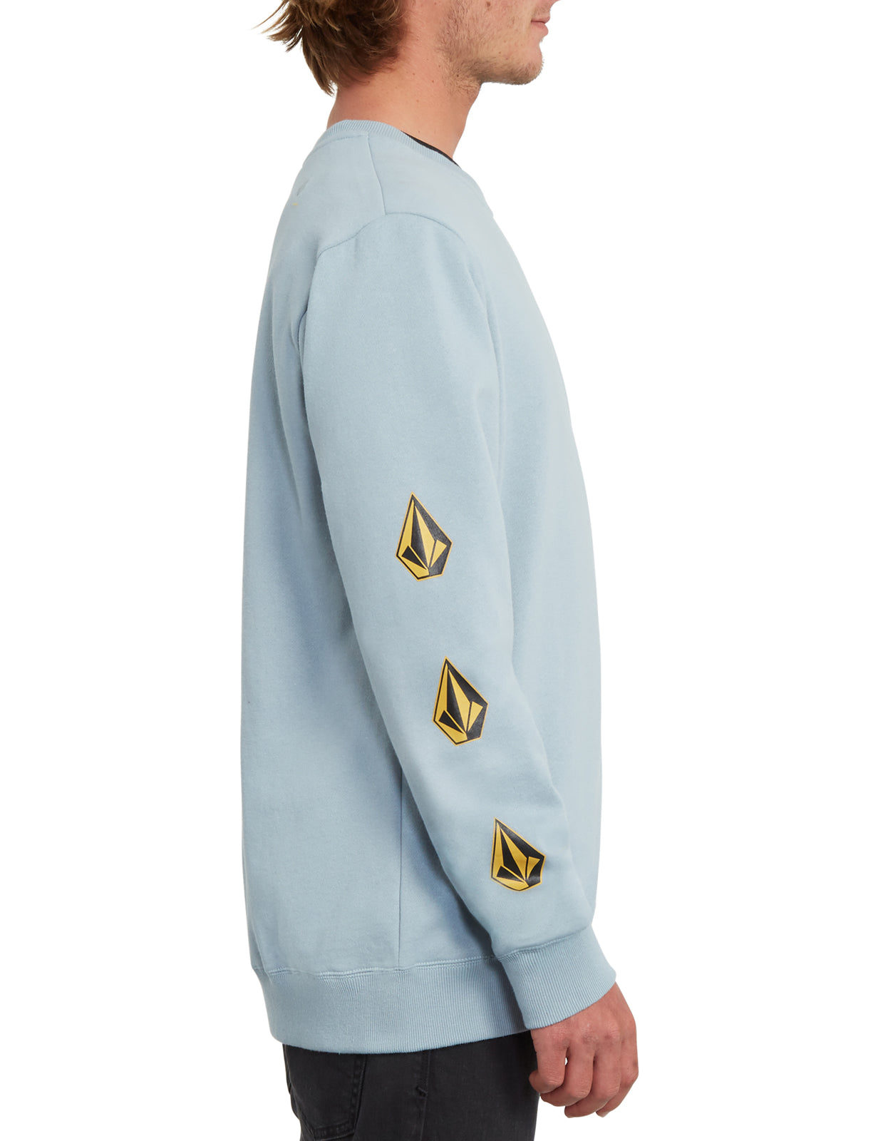 Volcom Deadly Stones Crew Sweatshirt in Cool Blue