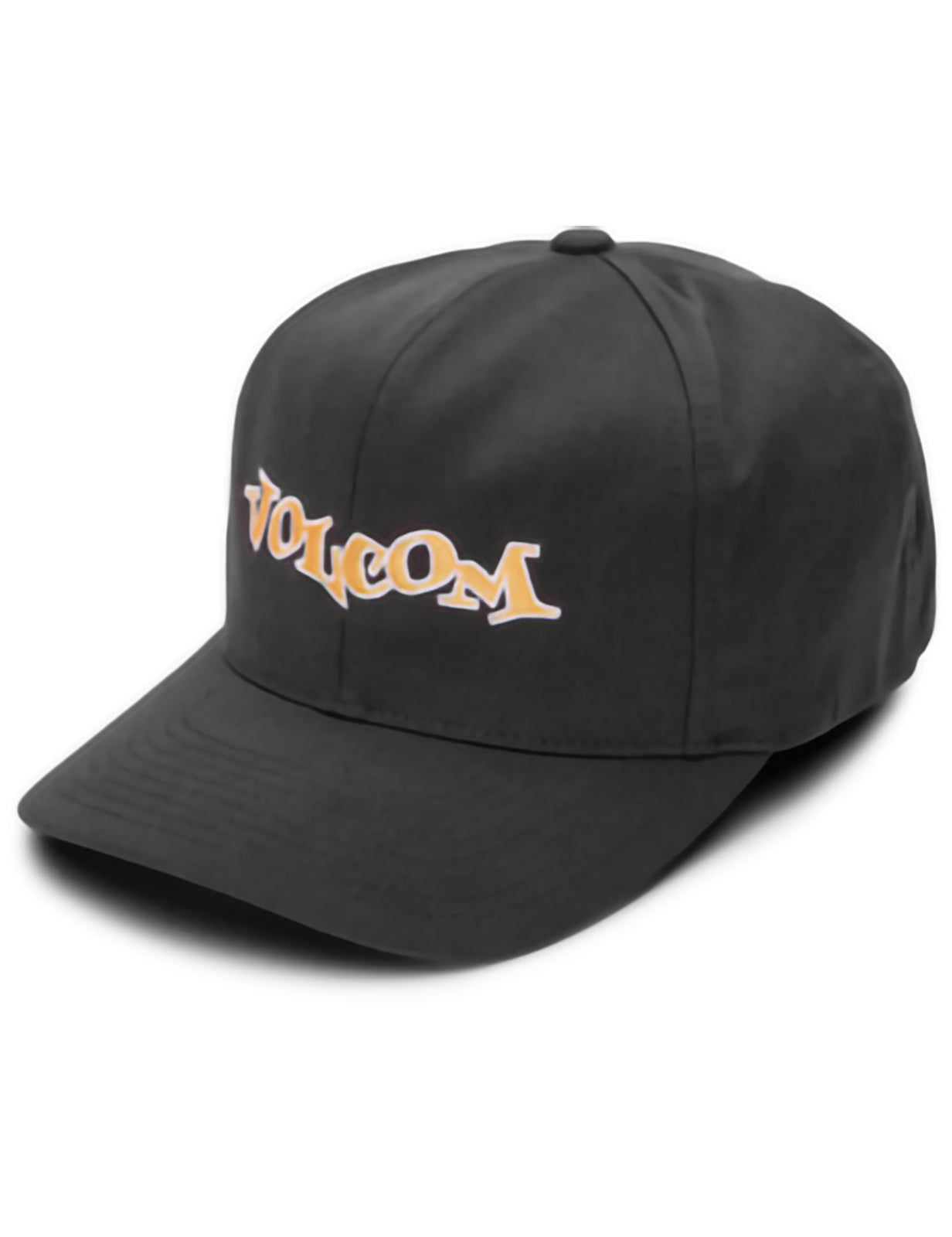 Volcom Demo Adjustable Curved Peak Cap in Rinsed Black