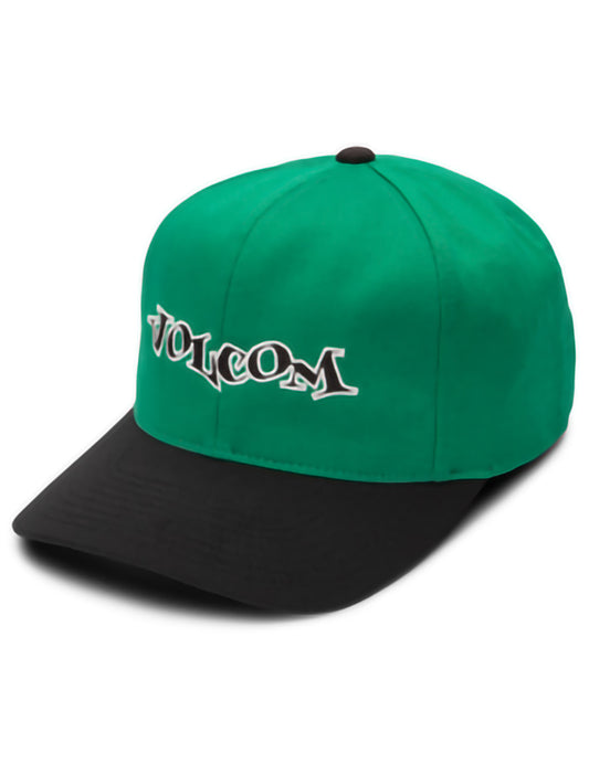 Volcom Demo Adjustable Curved Peak Cap in Synergy Green