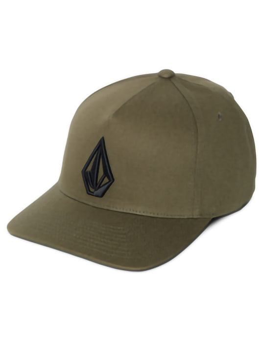 Volcom Embossed Stone Flat Peak Cap in Old Mill