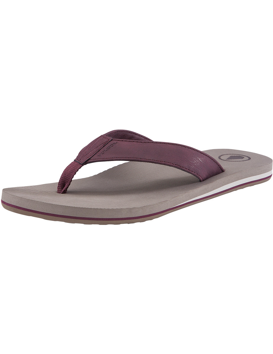 Volcom Fathom EVA Flip Flops in Red Combo