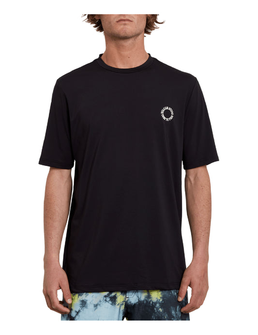 Volcom Faulter Short Sleeve Surf Tee in Black