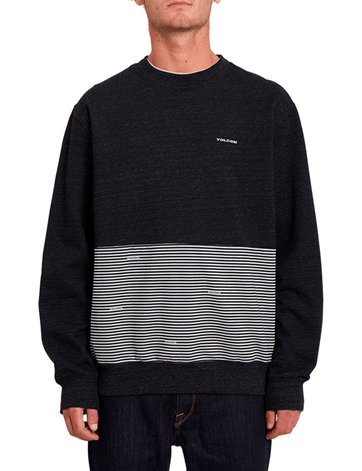 Volcom Forzee Crew Sweatshirt in Heather Grey