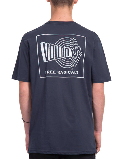 Volcom Free Short Sleeve T-Shirt in Navy