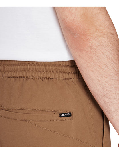 Volcom Frickin Ew Short 19 Chino Shorts in Tobacco