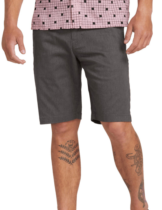 Volcom Frickin Modern Stretch 21 Shorts in Charcoal Heather