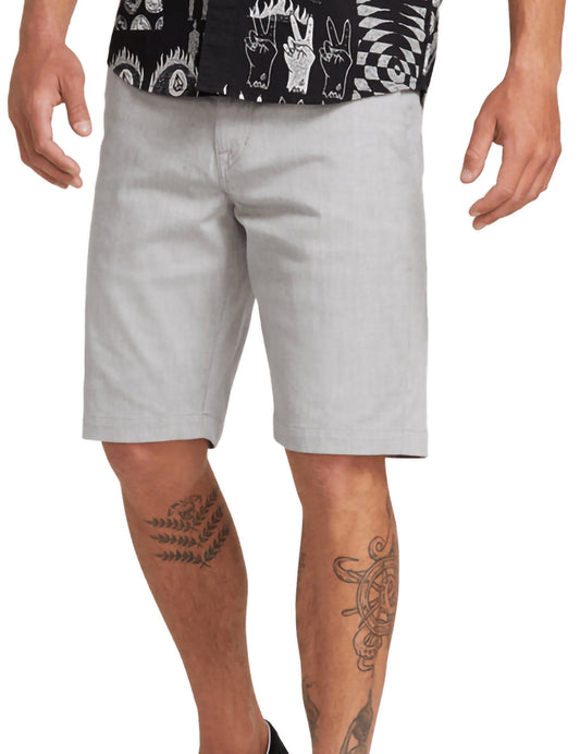 Volcom Frickin Modern Stretch 21 Shorts in Grey