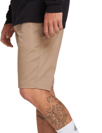 Volcom Frickin Modern Stretch 21 Shorts in Khaki