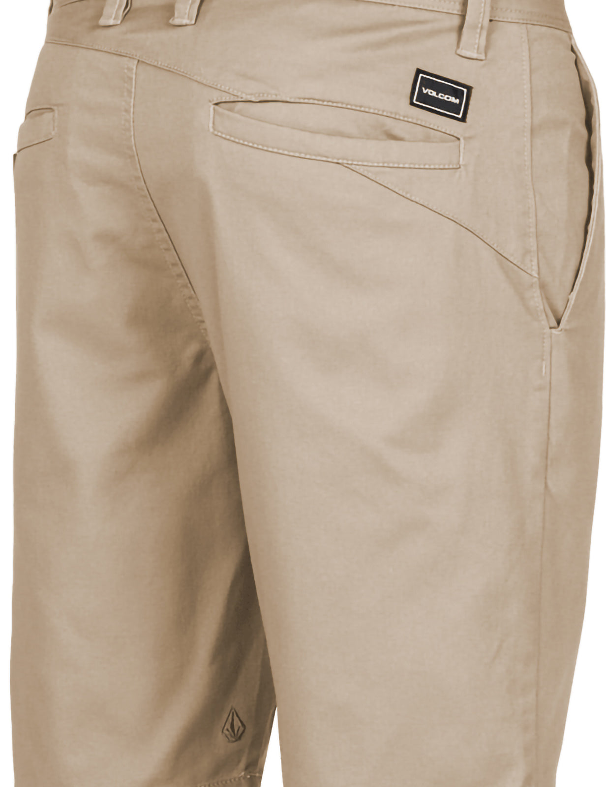 Volcom Frickin Modern Stretch 21 Shorts in Khaki