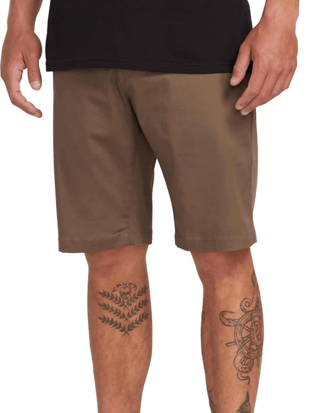 Volcom Frickin Modern Stretch 21 Shorts in Mushroom