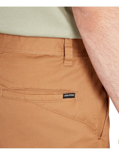 Volcom Frickin Modern Stretch 21 Shorts in Tobacco