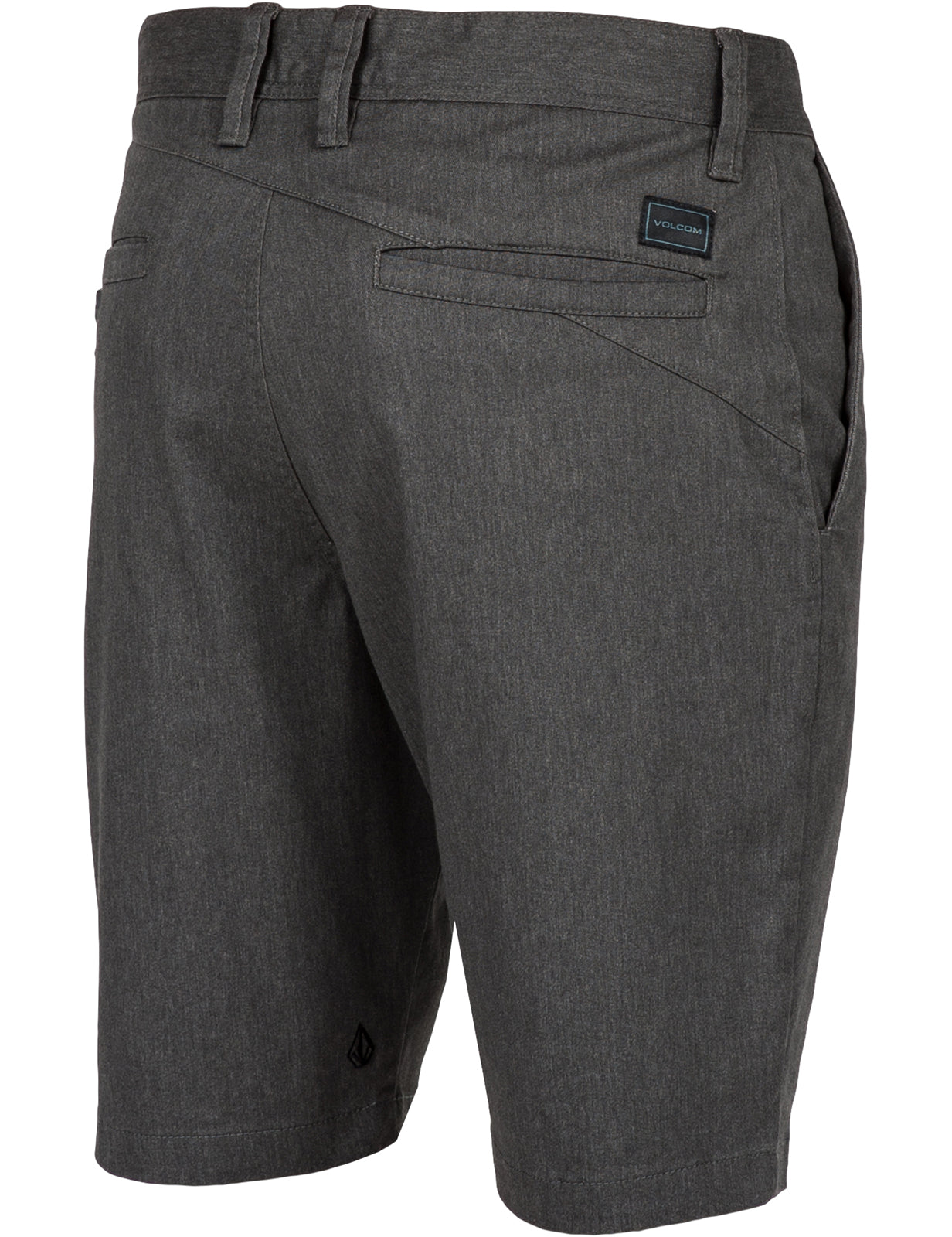 Volcom Frickin Modern Stretch Chino Shorts in Charcoal Heather