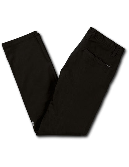 Volcom Frickin Modern Stretch Chino Trousers in Black