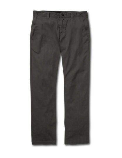 Volcom Frickin Modern Stretch Chino Trousers in Charcoal Heather