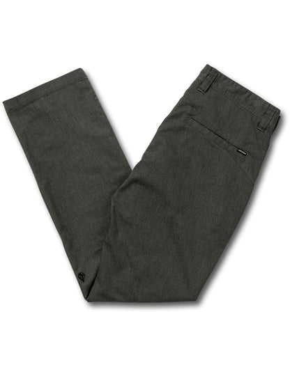 Volcom Frickin Modern Stretch Chino Trousers in Charcoal Heather