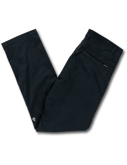 Volcom Frickin Modern Stretch Chino Trousers in Dark Navy