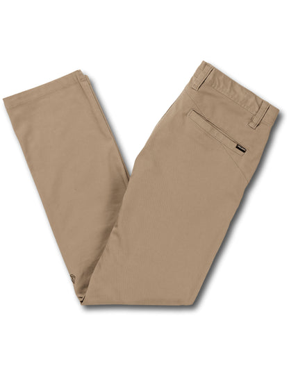 Volcom Frickin Modern Stretch Chino Trousers in Khaki