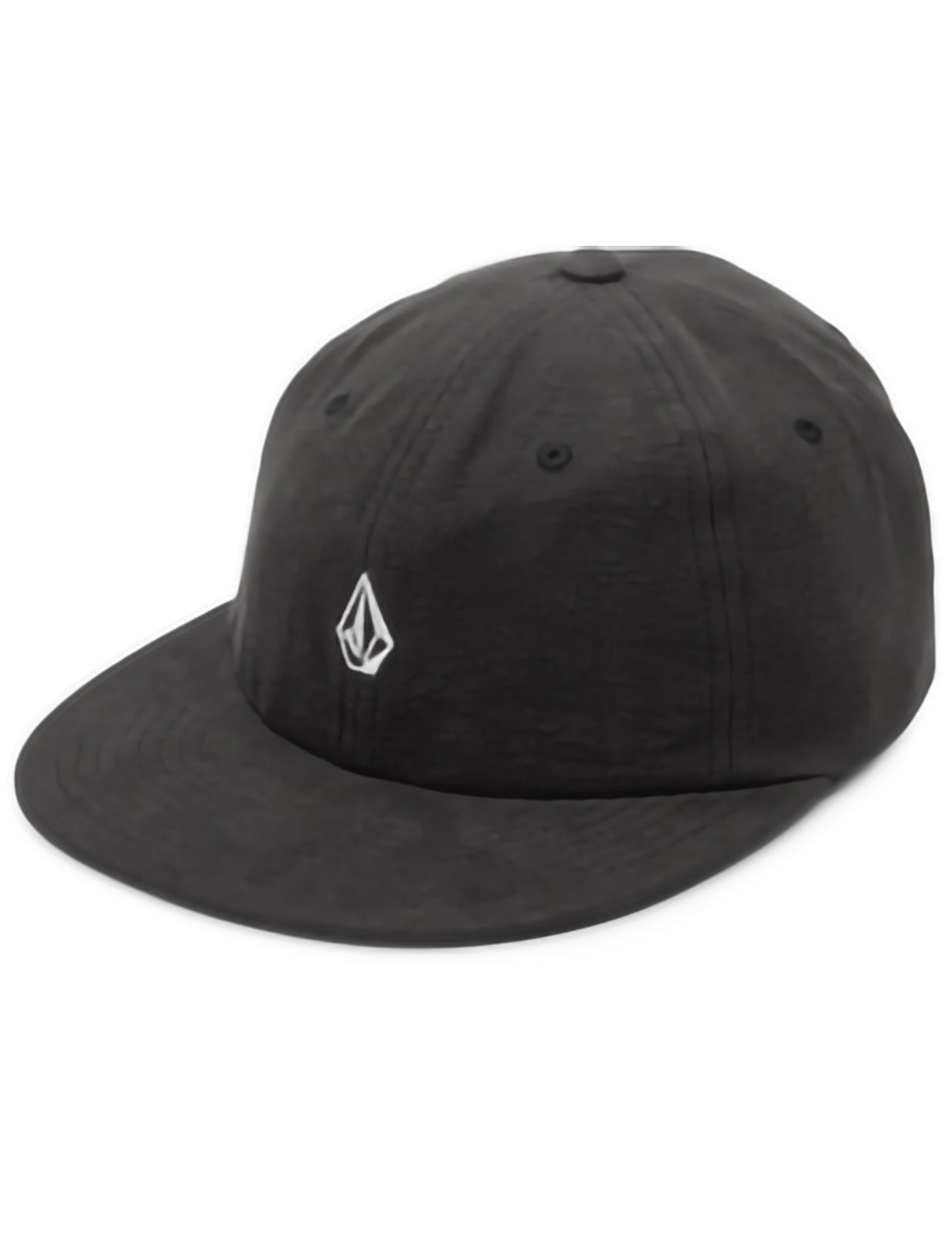 Volcom Full Stone Dad Flat Peak Cap in Black