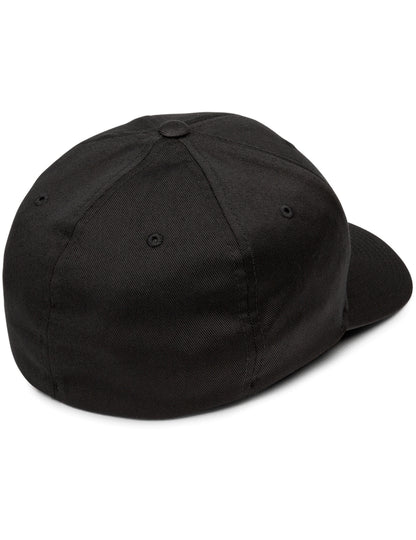 Volcom Full Stone Flexfit Curved Peak Cap in Black