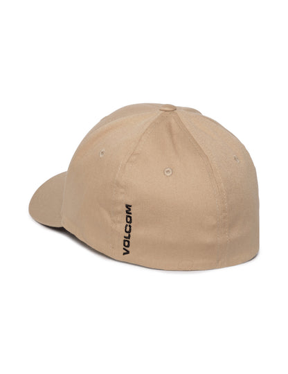 Volcom Full Stone Flexfit Curved Peak Cap in Khaki