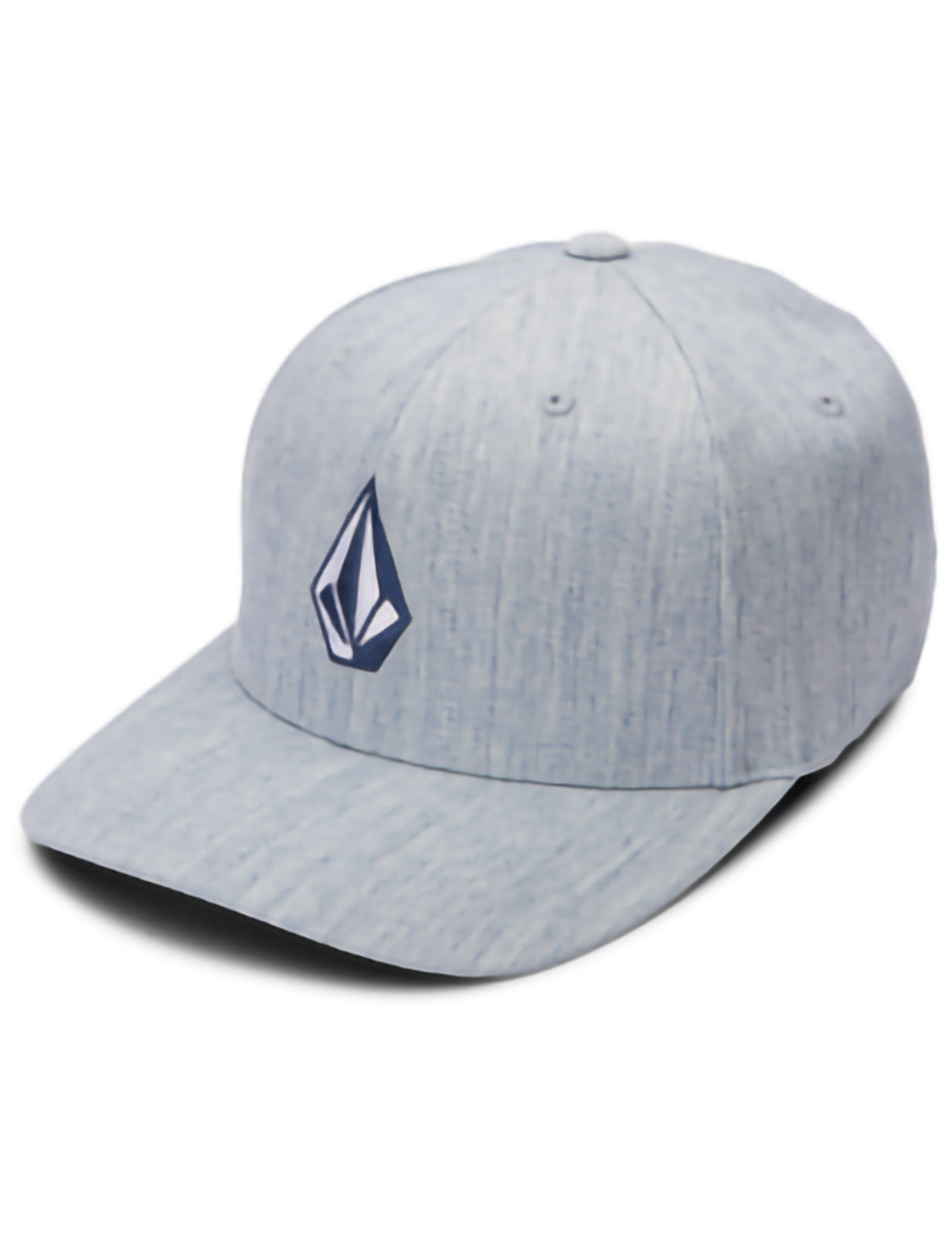 Volcom Full Stone Heather Flexfit Curved Peak Cap in Blue Combo