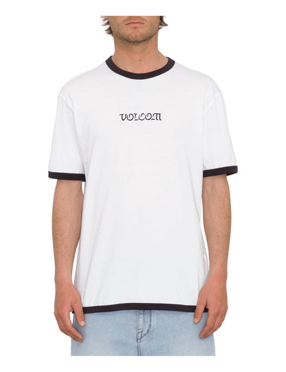 Volcom Fullring Ringer Short Sleeve T-Shirt in White