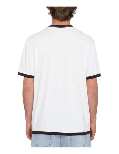 Volcom Fullring Ringer Short Sleeve T-Shirt in White