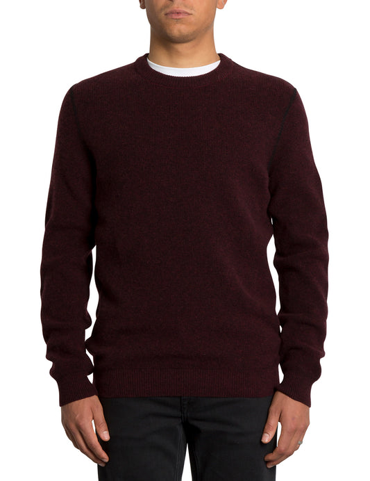 Volcom Glendal Jumper in Cabernet