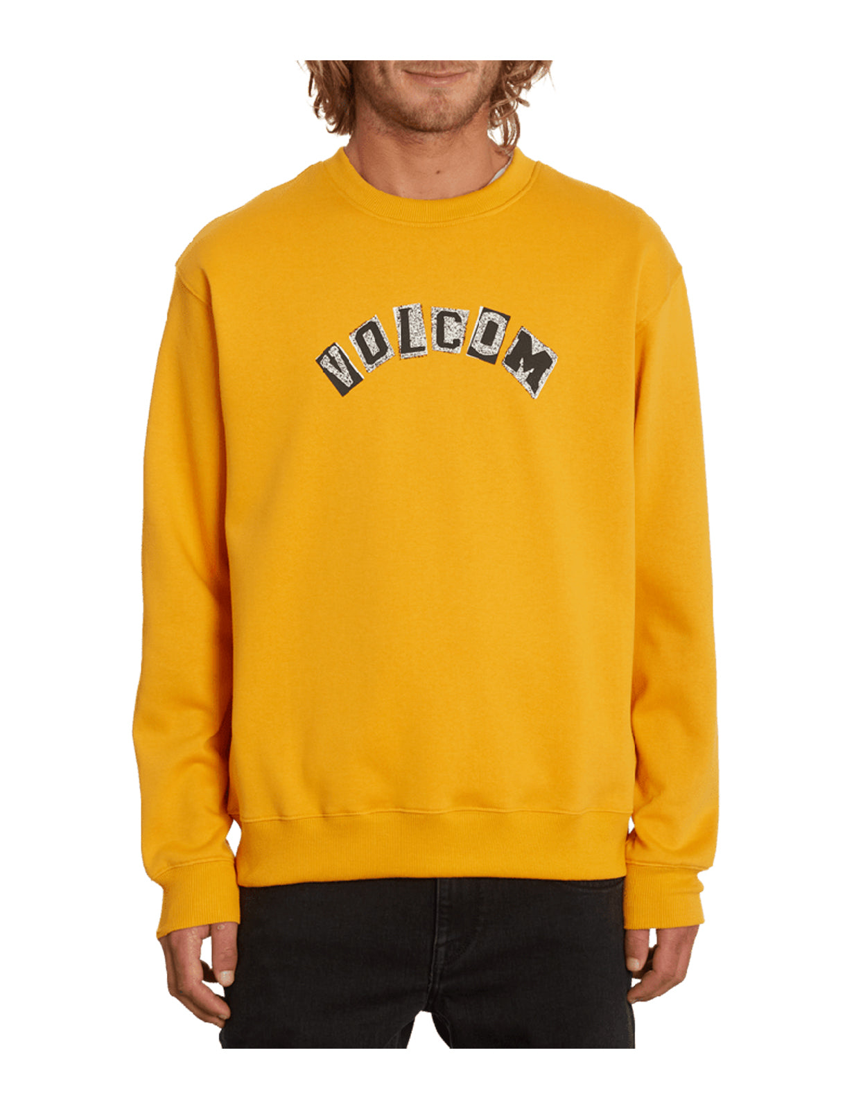 Volcom Hi School Crew Sweatshirt in Sunburst